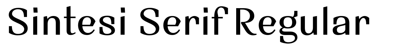 Sintesi Serif Regular